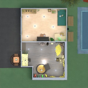 floorplans meble wystrój wnętrz sypialnia na zewnątrz 3d
