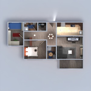 floorplans 公寓 露台 家具 装饰 浴室 卧室 客厅 厨房 儿童房 办公室 照明 家电 餐厅 3d
