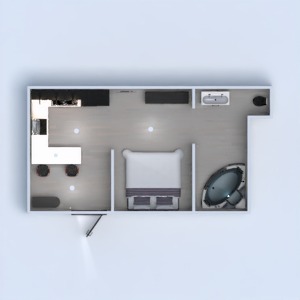 floorplans łazienka sypialnia pokój dzienny mieszkanie typu studio 3d