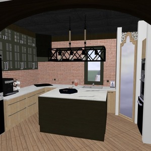 планировки кухня 3d