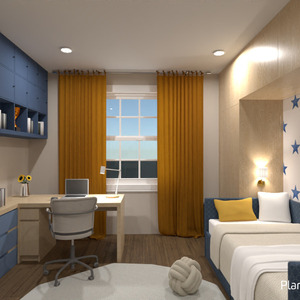 floorplans appartement chambre à coucher chambre d'enfant espace de rangement 3d