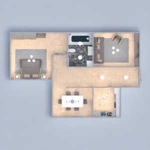 floorplans wohnung haus mobiliar schlafzimmer wohnzimmer 3d