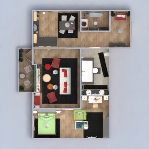 floorplans 公寓 家具 diy 浴室 卧室 客厅 厨房 储物室 3d