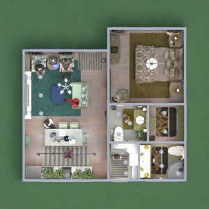 floorplans 独栋别墅 装饰 浴室 3d