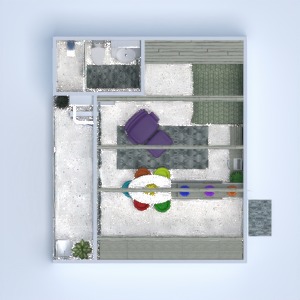 floorplans butas baldai vonia svetainė studija 3d