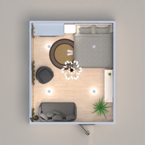 floorplans meubles décoration chambre à coucher salon eclairage 3d