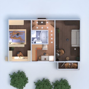 planos apartamento bricolaje dormitorio salón reforma 3d