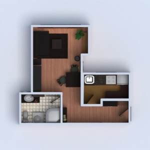 floorplans namas vonia svetainė virtuvė 3d