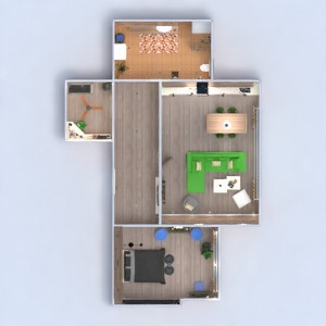 floorplans apartamento mobílias decoração faça você mesmo banheiro quarto quarto cozinha escritório 3d