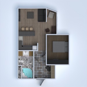 floorplans 公寓 家具 装饰 diy 浴室 卧室 客厅 厨房 单间公寓 3d