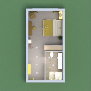 floorplans salle de bains chambre à coucher 3d