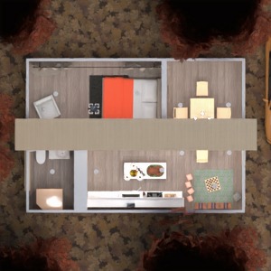 floorplans appartement maison chambre à coucher salon extérieur 3d