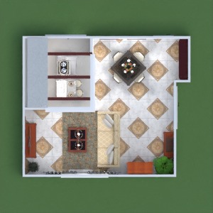 floorplans meble pokój dzienny kuchnia jadalnia architektura 3d