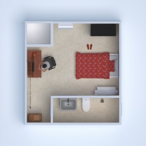 planos casa dormitorio salón garaje cocina comedor descansillo 3d