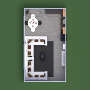floorplans meubles salon cuisine eclairage salle à manger 3d