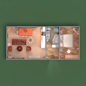 floorplans apartamento mobílias decoração faça você mesmo banheiro quarto quarto cozinha estúdio patamar 3d