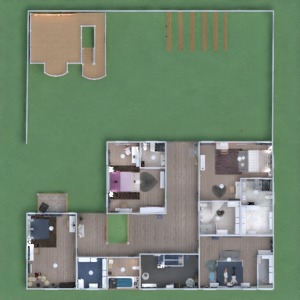 floorplans 独栋别墅 装饰 卧室 客厅 儿童房 3d