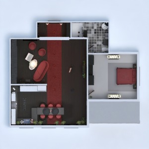 floorplans mieszkanie taras wystrój wnętrz pokój dzienny architektura 3d