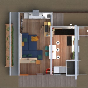 planos apartamento casa bricolaje salón 3d