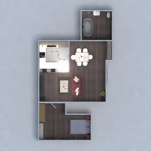 floorplans apartamento casa mobílias decoração 3d