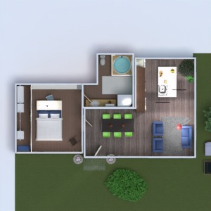 floorplans 公寓 家具 浴室 卧室 客厅 厨房 改造 家电 储物室 3d