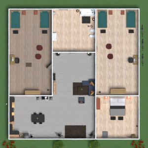 floorplans 公寓 独栋别墅 浴室 车库 儿童房 3d