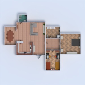 floorplans 独栋别墅 家具 装饰 浴室 卧室 厨房 家电 3d