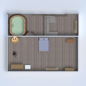 floorplans sypialnia garaż 3d