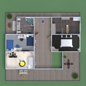 floorplans wystrój wnętrz sypialnia pokój dzienny kuchnia oświetlenie 3d
