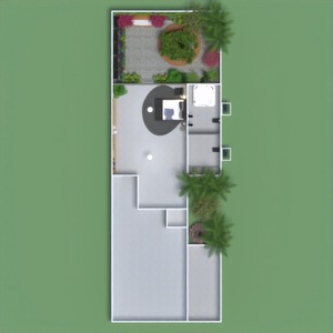 planos casa terraza exterior despacho arquitectura 3d