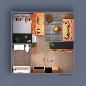 floorplans appartement décoration diy salon cuisine 3d