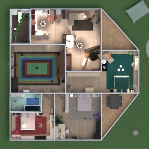 floorplans dom meble łazienka sypialnia pokój dzienny kuchnia na zewnątrz pokój diecięcy oświetlenie gospodarstwo domowe jadalnia przechowywanie wejście 3d