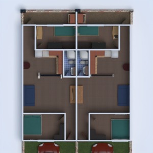 floorplans maison salle de bains chambre à coucher salon garage cuisine extérieur eclairage 3d