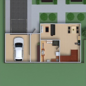 floorplans casa mobílias banheiro quarto quarto garagem cozinha utensílios domésticos sala de jantar 3d