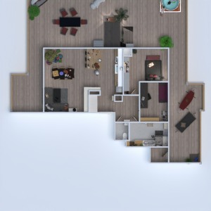 floorplans 公寓 露台 diy 3d