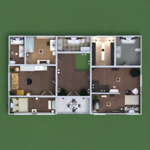 floorplans 独栋别墅 露台 家具 装饰 浴室 卧室 客厅 厨房 儿童房 照明 改造 餐厅 结构 玄关 3d