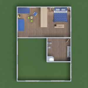 floorplans namas vonia miegamasis svetainė garažas virtuvė 3d