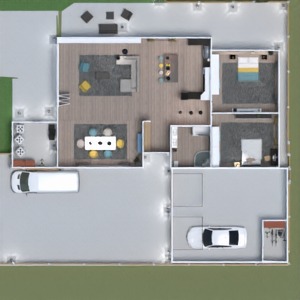 floorplans cozinha sala de jantar utensílios domésticos despensa área externa 3d