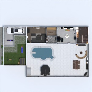 floorplans salle à manger maison salle de bains garage paysage 3d