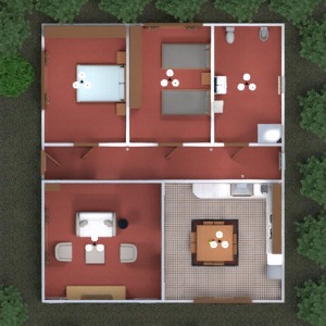 floorplans miegamasis svetainė virtuvė eksterjeras vaikų kambarys kraštovaizdis 3d