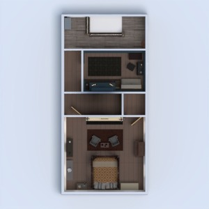 planos casa dormitorio cocina comedor arquitectura 3d