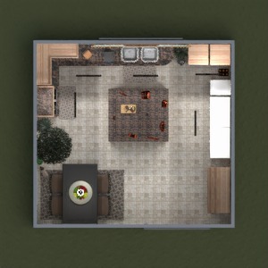 floorplans 厨房 餐厅 3d