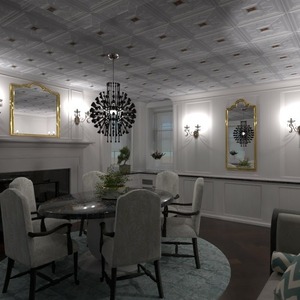 floorplans apartamento mobílias decoração iluminação sala de jantar 3d
