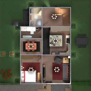 floorplans apartment house terrace furniture decor bathroom bedroom living room kitchen outdoor lighting landscape household dining room architecture storage entryway 3d