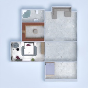 planos apartamento casa cuarto de baño dormitorio salón 3d