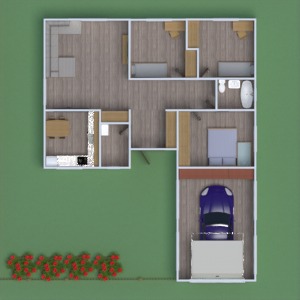 floorplans 独栋别墅 储物室 3d