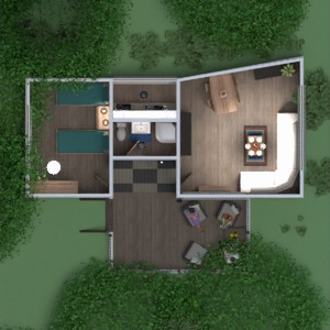 floorplans haus schlafzimmer wohnzimmer küche outdoor beleuchtung landschaft architektur lagerraum, abstellraum studio eingang 3d