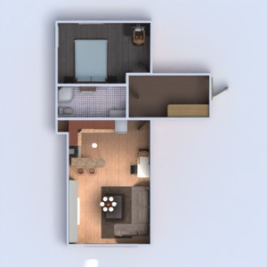 планировки квартира спальня студия 3d