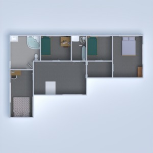 floorplans 独栋别墅 景观 结构 储物室 3d