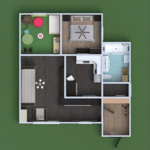 floorplans 独栋别墅 装饰 浴室 卧室 客厅 厨房 儿童房 改造 3d